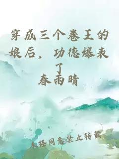 穿成三个卷王的娘后，功德爆表了